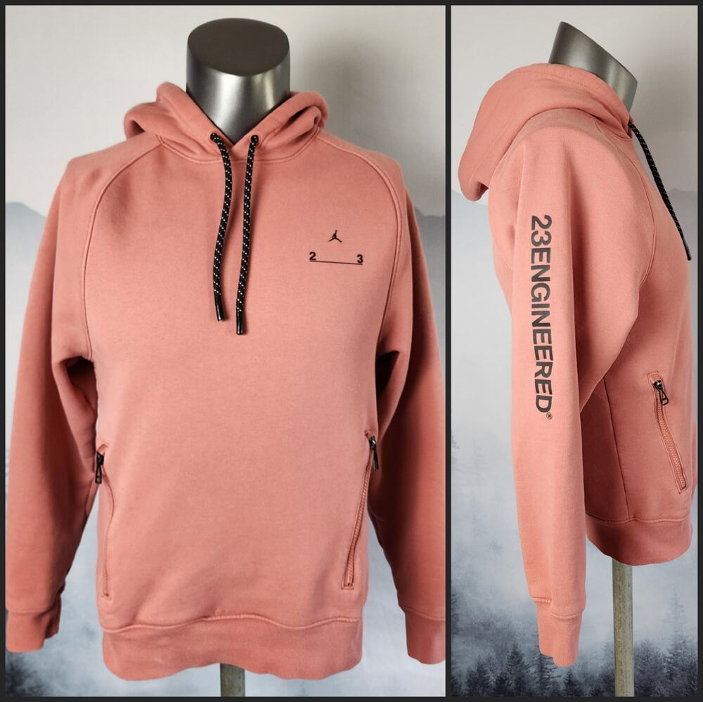 Jordan 23Engineered Canyon Pink Drawstring Hoodie | Men's XS